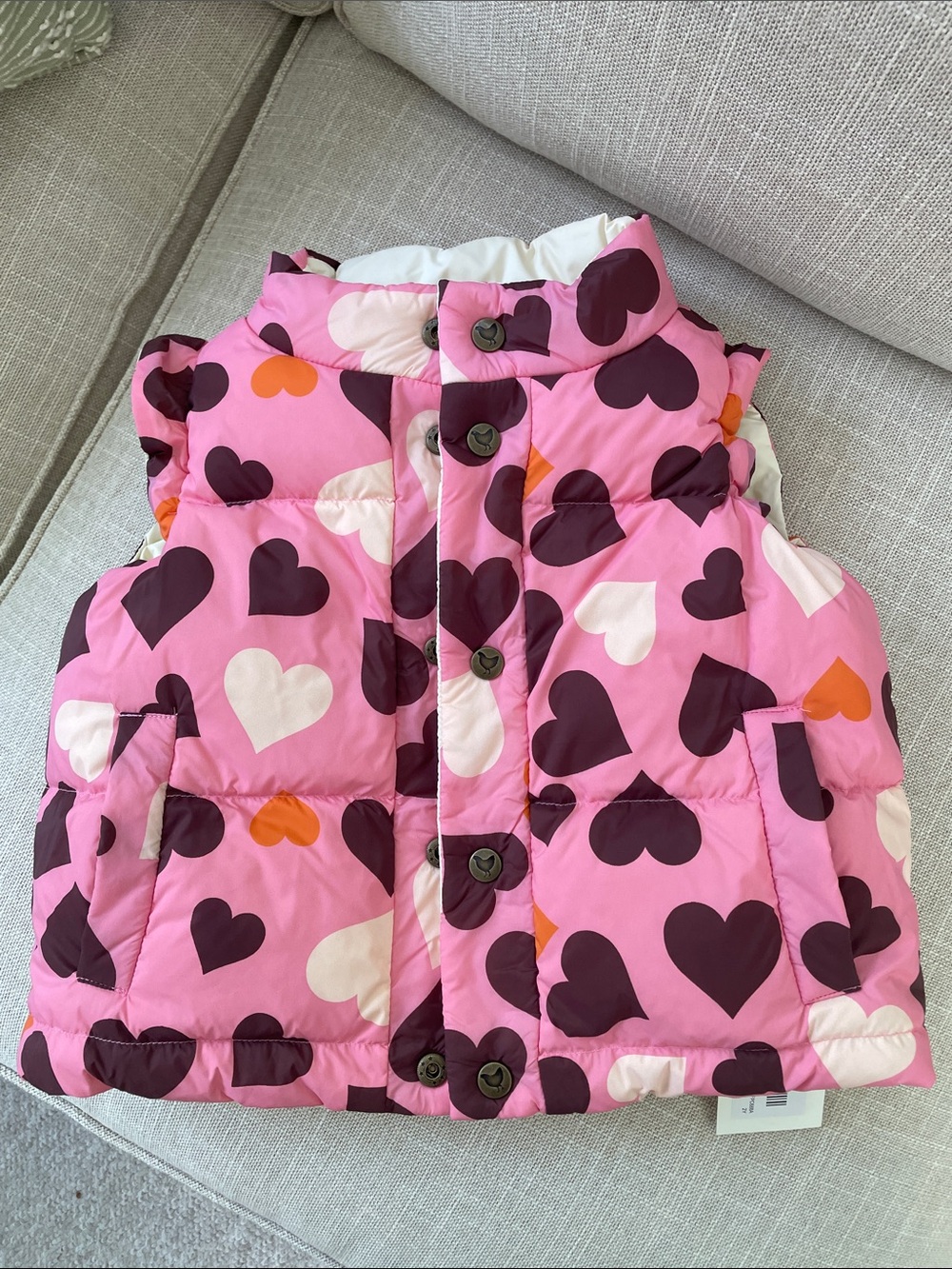 NWT Reversible Ruffle Ellis Vest - Picture 2 of 5